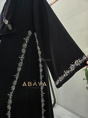 Luxury Two Piece Side Handworked Abaya
