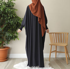 Rutched Sleeves Zipper Bisht