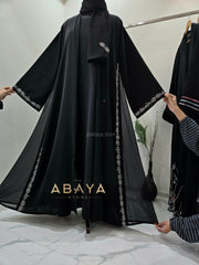Luxury Two Piece Side Handworked Abaya