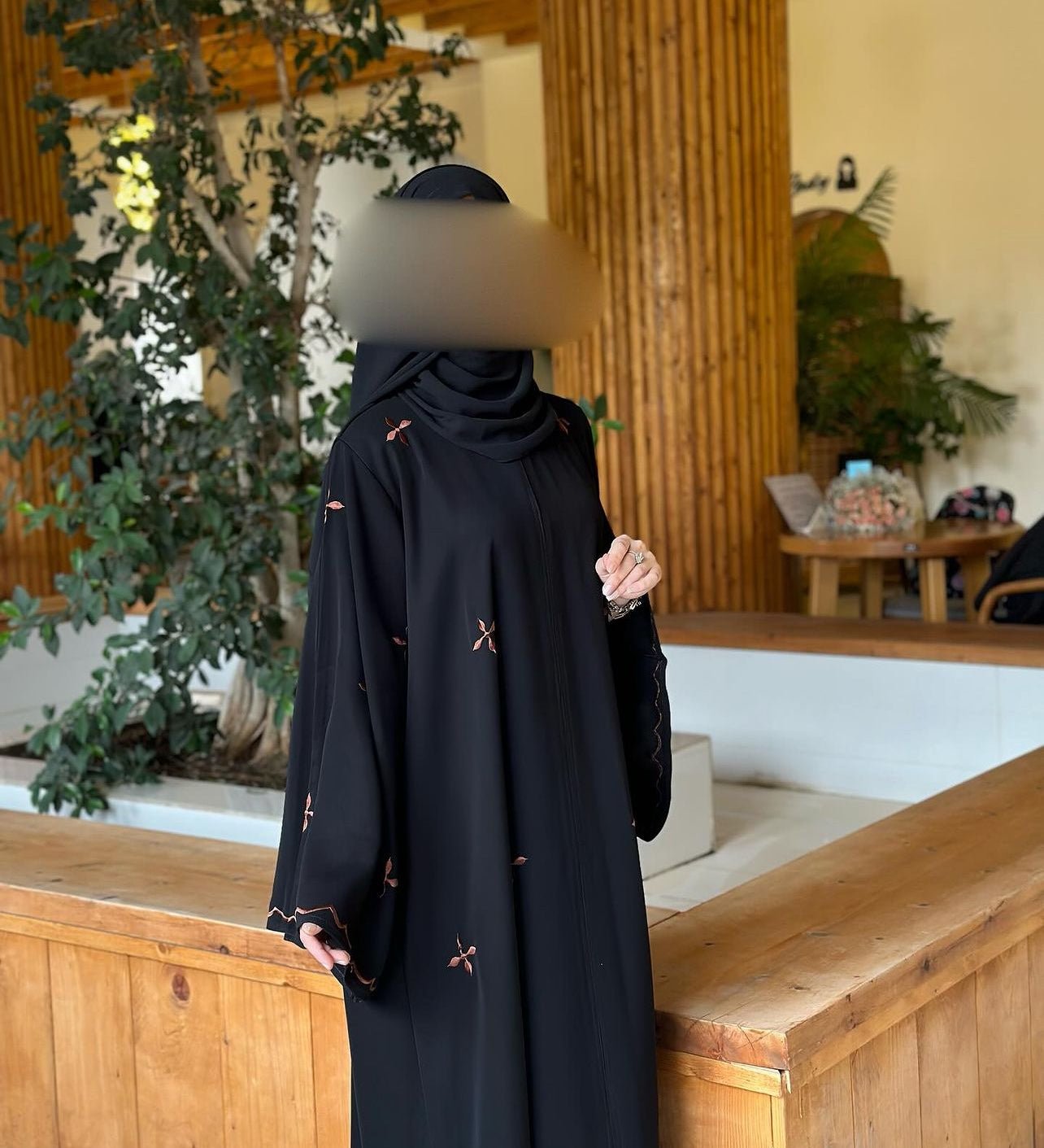 Black Embroidered Abaya – The Abaya Store