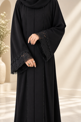 Black lace Abaya