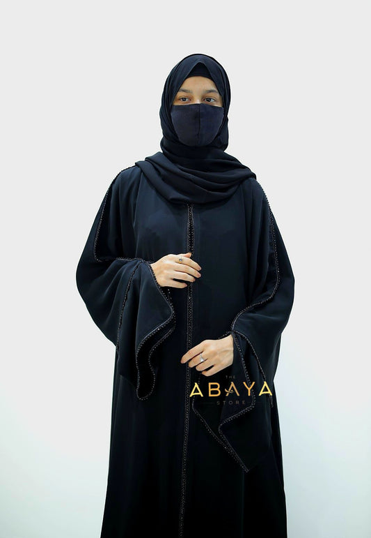 Nuha Delicate Lace Abaya