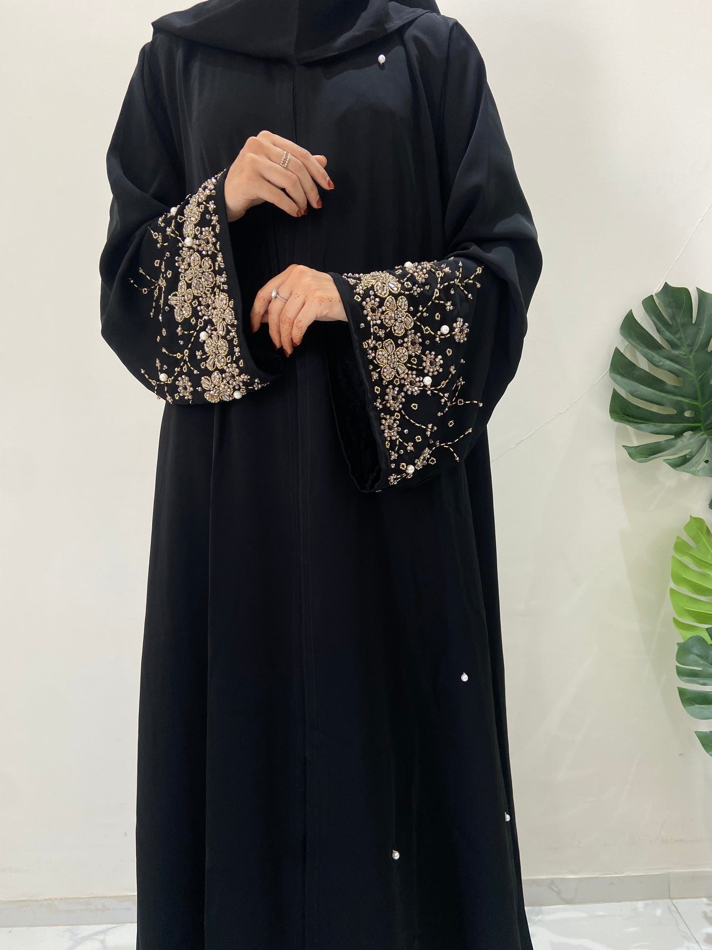Golden Handworked Abaya