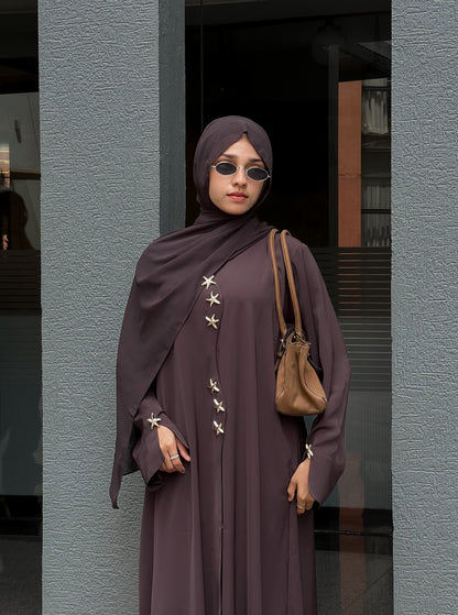 Basic Star Buttoned Abaya 🌟