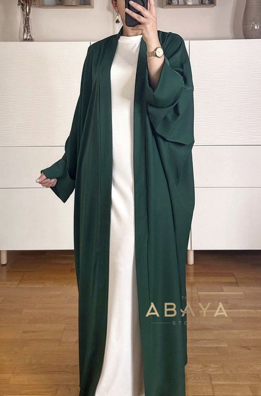 Lux Two Piece Bisht Abaya with Inner - The Abaya Store