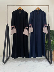 Simple minimal Embroidered Abaya