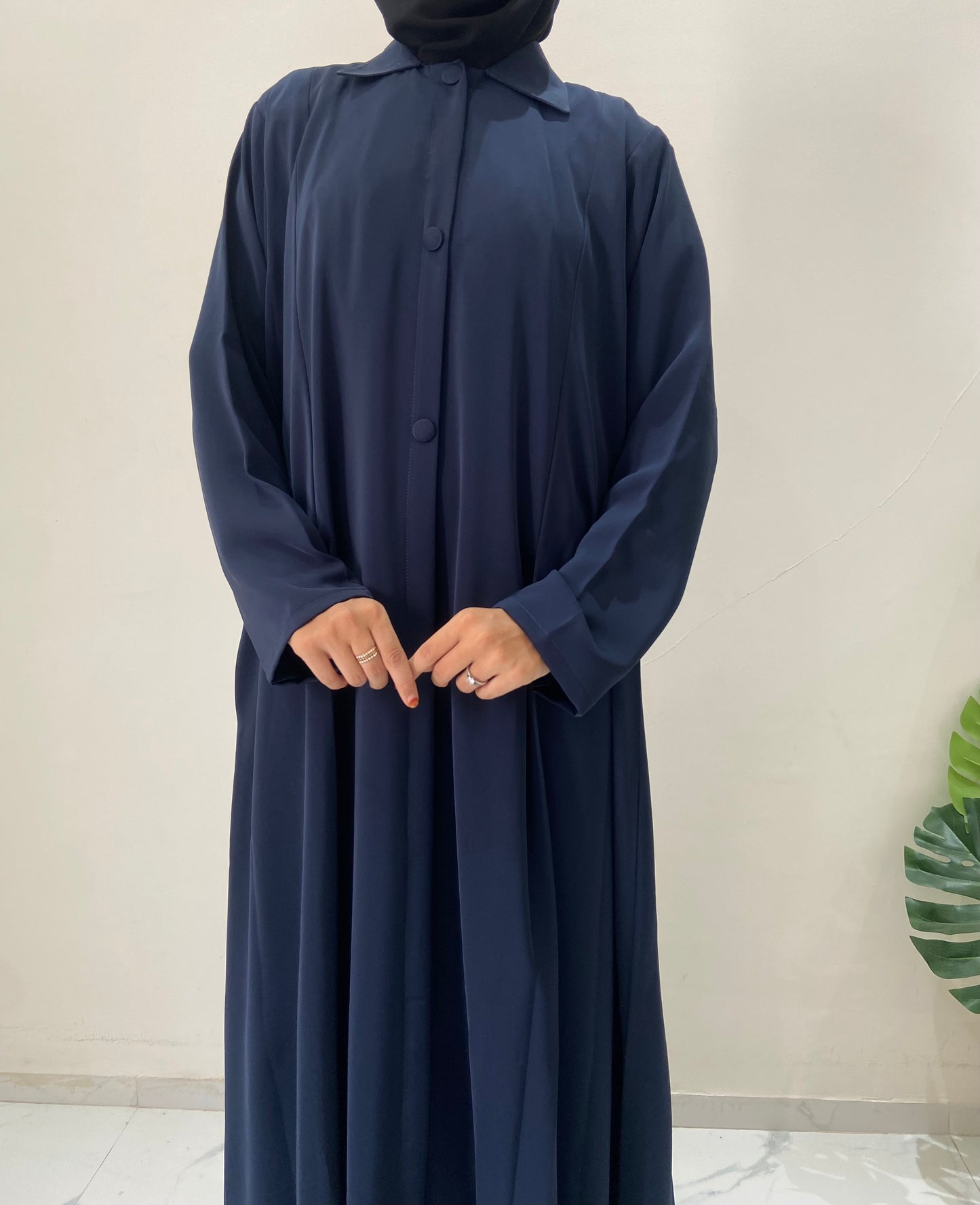 Basic Buttoed Abaya 💙