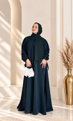 Noir Drape Abaya