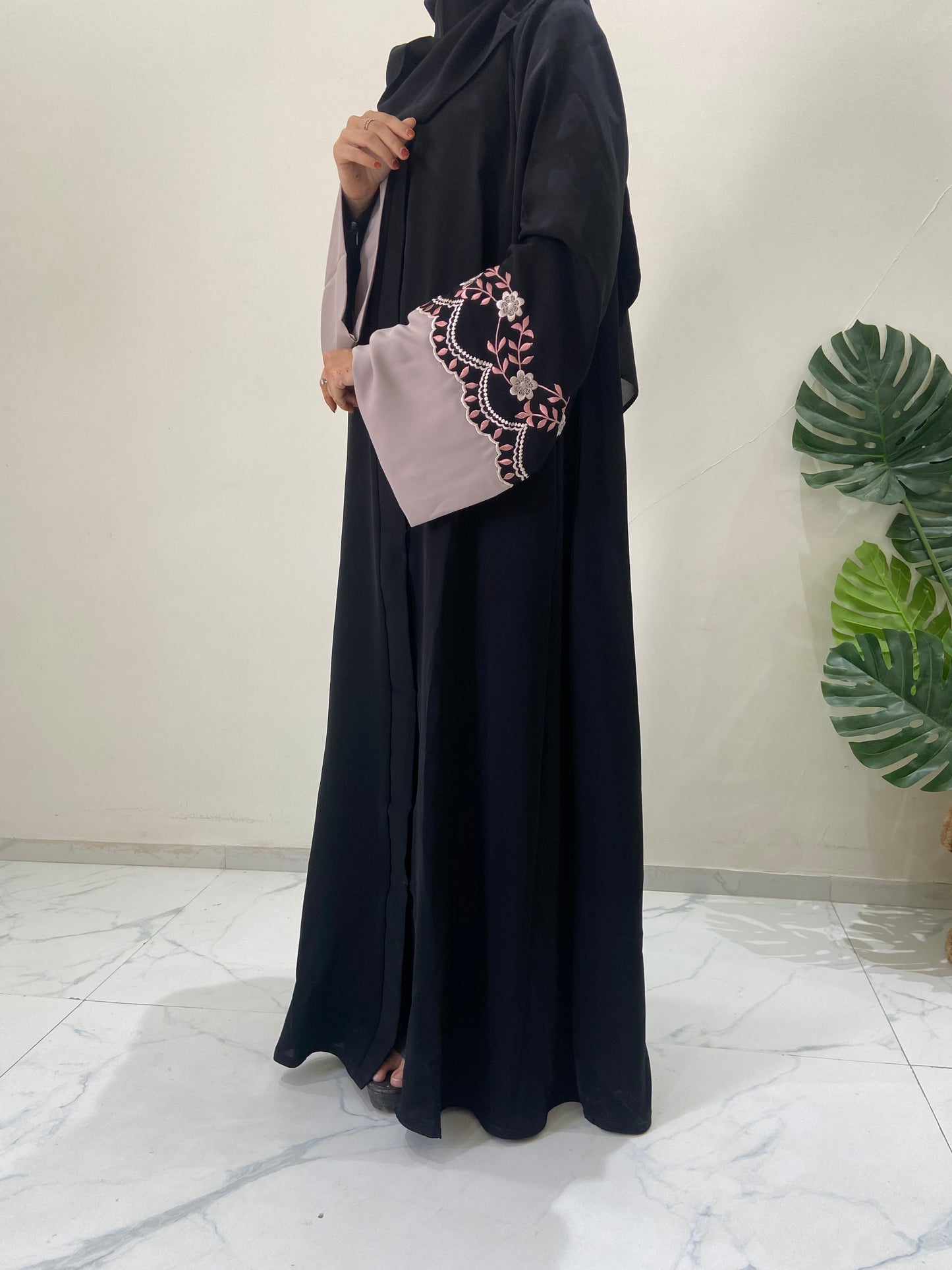 Effortless Elegance Embroidered Abaya