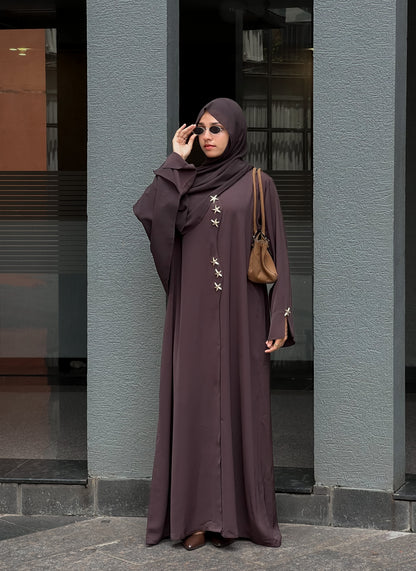 Basic Star Buttoned Abaya 🌟
