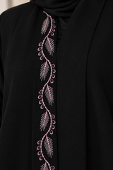 Luxury Delicate Detailed Abaya ( Ready to ship )
