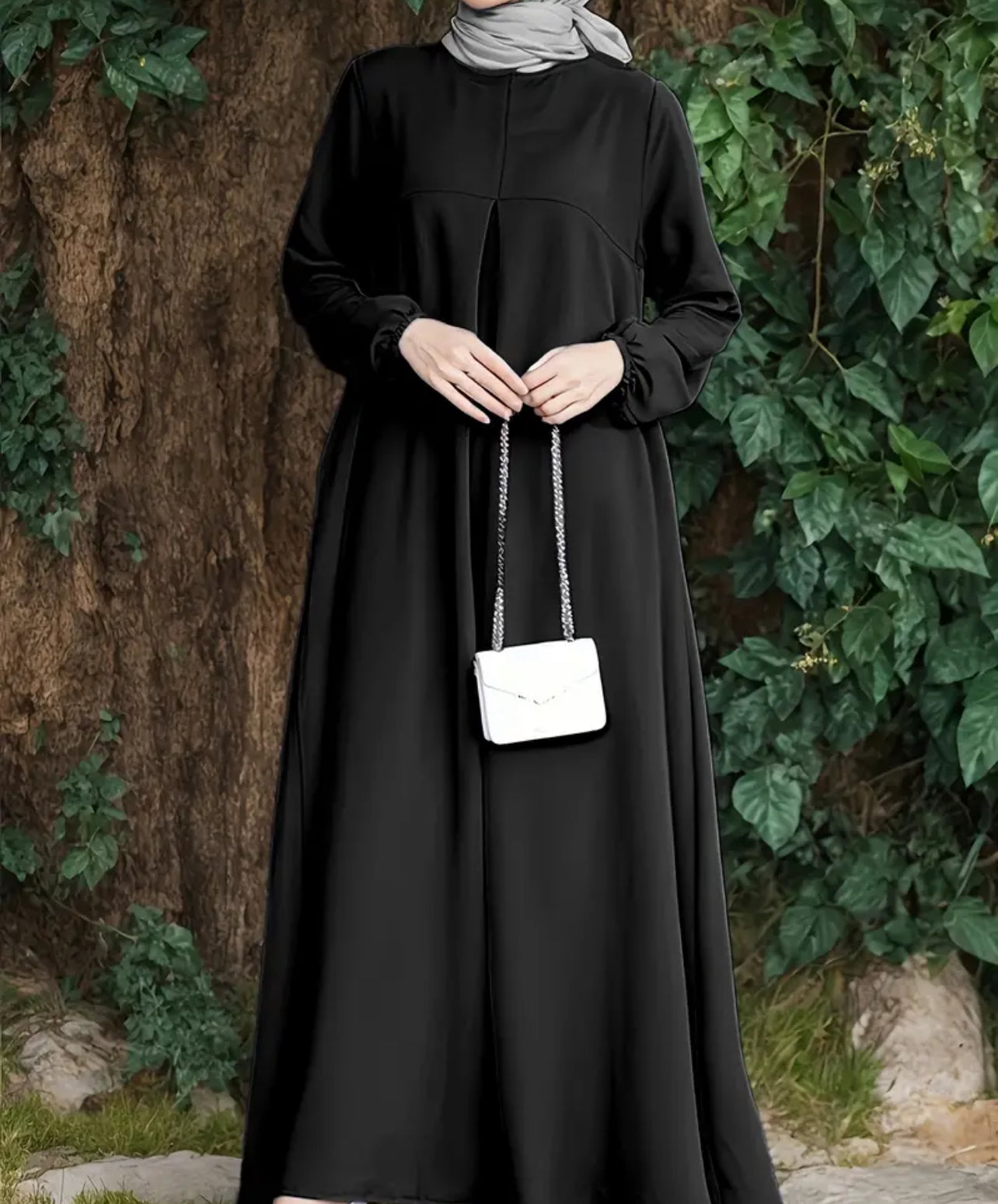 Statement Basic Closed Abaya - The Abaya Store