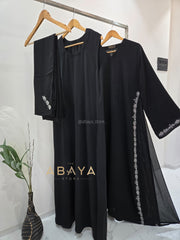 Luxury Two Piece Side Handworked Abaya