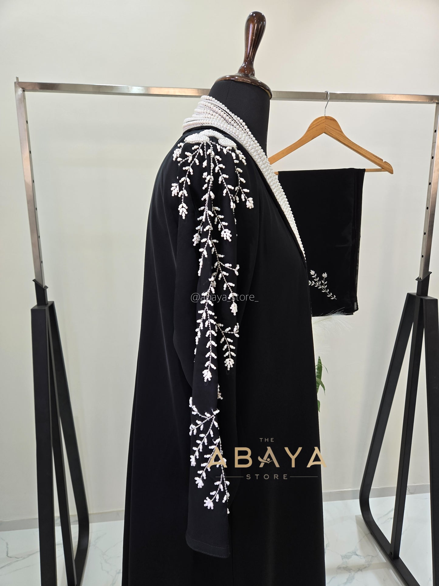 luxury Pearl Two Piece Abaya