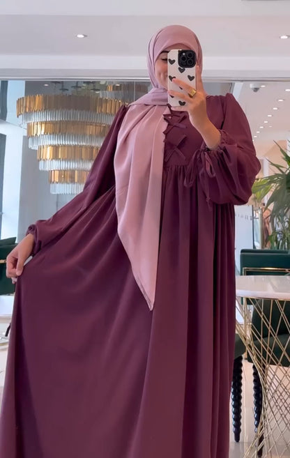 Maxi Style Bow Detailed Abaya