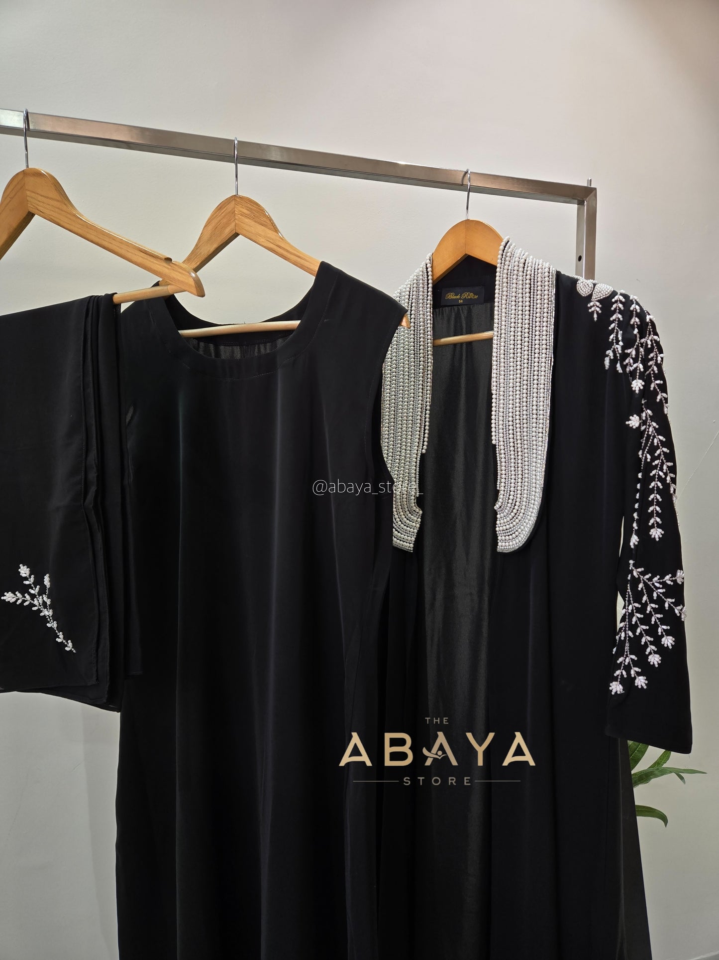 luxury Pearl Two Piece Abaya