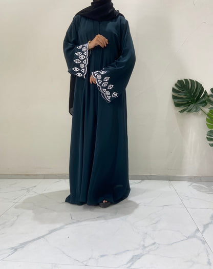 Elegant Everyday  Embroidered  Abaya