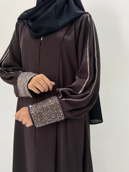 Delicated Rhinestones Abaya