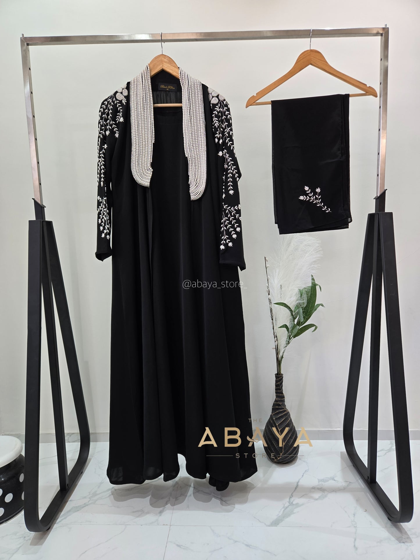 luxury Pearl Two Piece Abaya