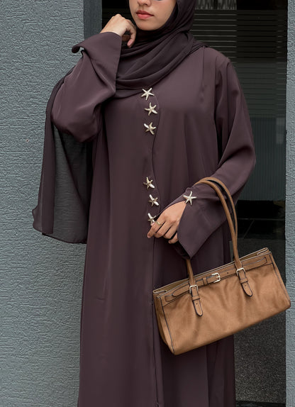 Basic Star Buttoned Abaya 🌟