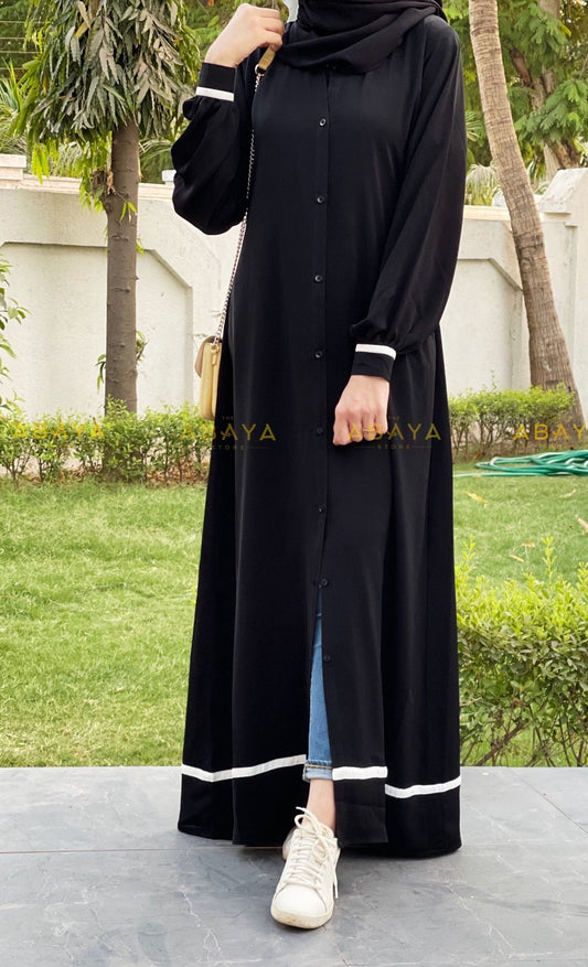 Cuff Sleeves Wudhu Friendly Abaya - The Abaya Store