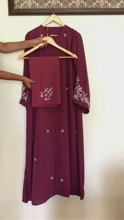 Handworked Buttoned Abaya