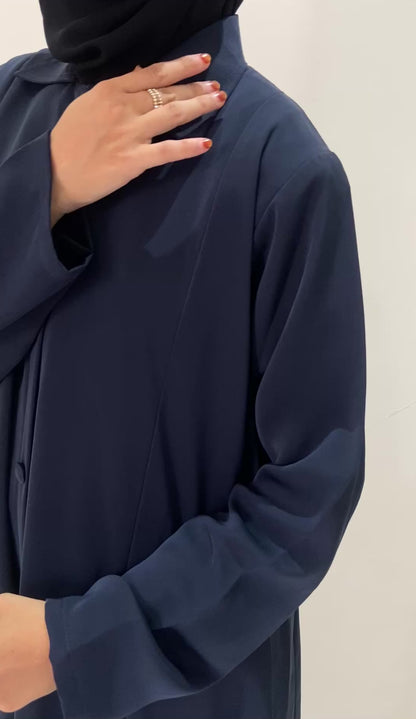Basic Buttoed Abaya 💙
