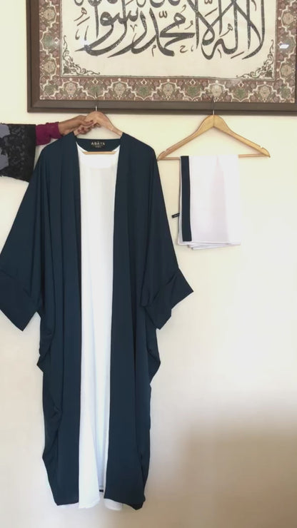 Lux Two Piece Bisht Abaya with Inner