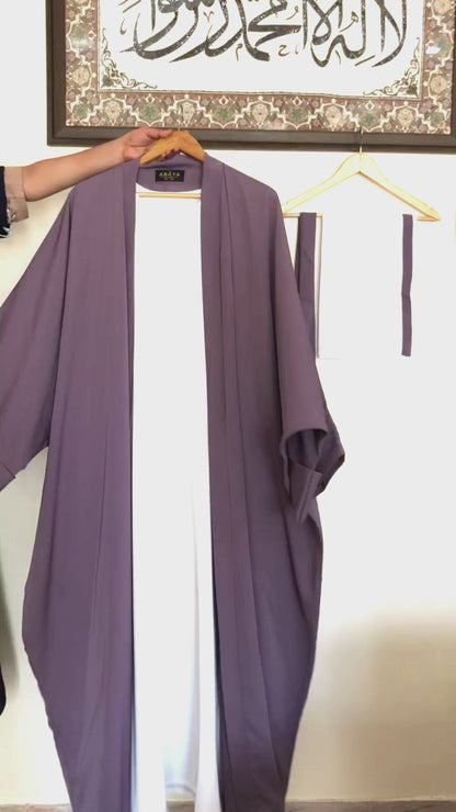 Lux Two Piece Bisht Abaya with Inner