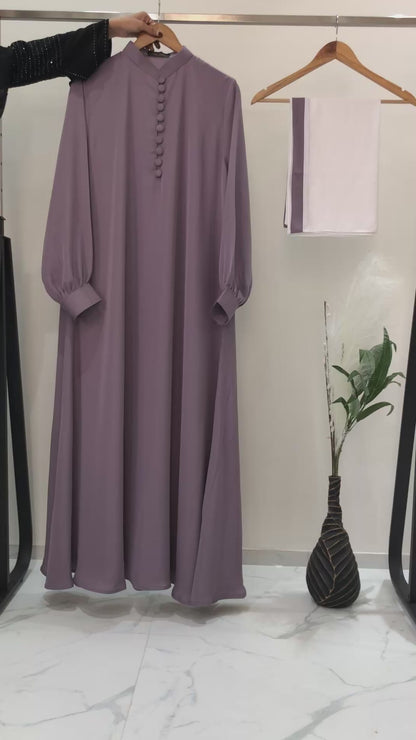 Basic Cuff Sleeves closed Abaya