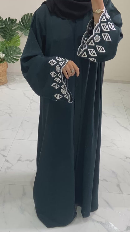 Elegant Everyday  Embroidered  Abaya