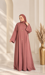 Basic Star Buttoned Abaya