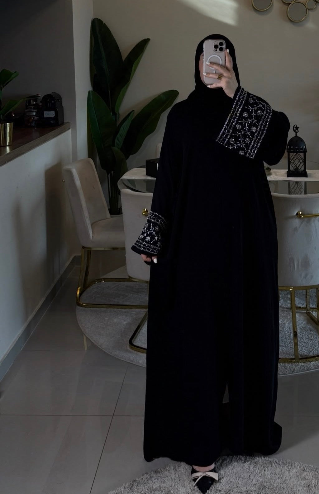 Luxury Handworked Sleeve Abaya