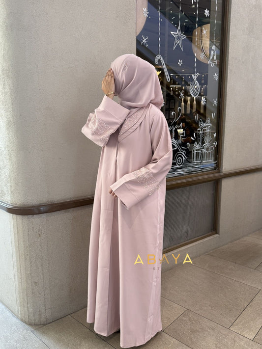 Laiba Pink Abaya