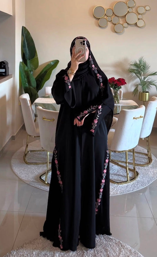 Floral Embroidered Abaya