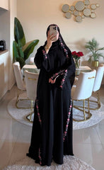 Floral Embroidered Abaya