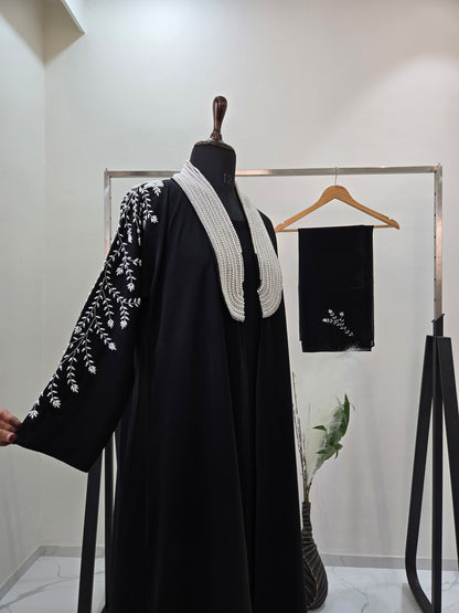 luxury Pearl Two Piece Abaya