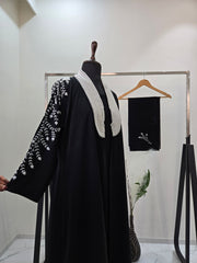 luxury Pearl Two Piece Abaya