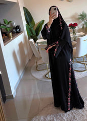 Floral Embroidered Abaya