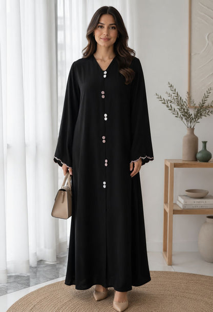Delicated Embroidered Abaya